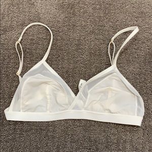 white bralette